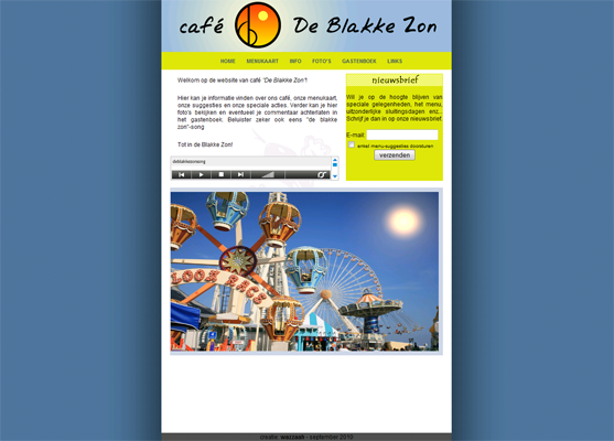 Ontwerp + creatie.<br><a href='http://www.deblakkezon.be' target='_blank'>www.deblakkezon.be</a>